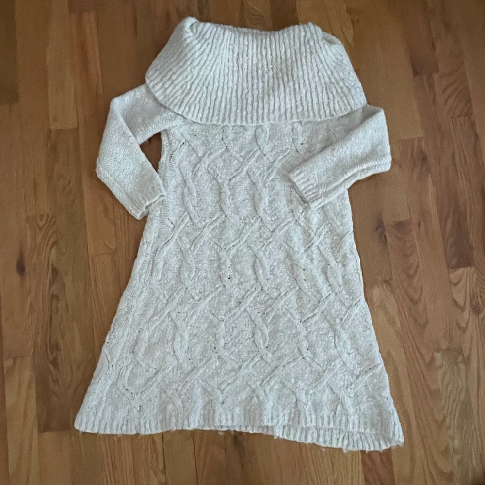Y2K Fall Tunic Cowl Neck Sweater Dress from Anthropologie